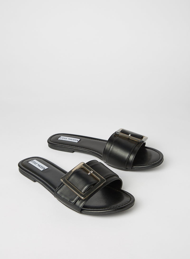 STEVE MADDEN Llola Flat Sandals Black - Image 2
