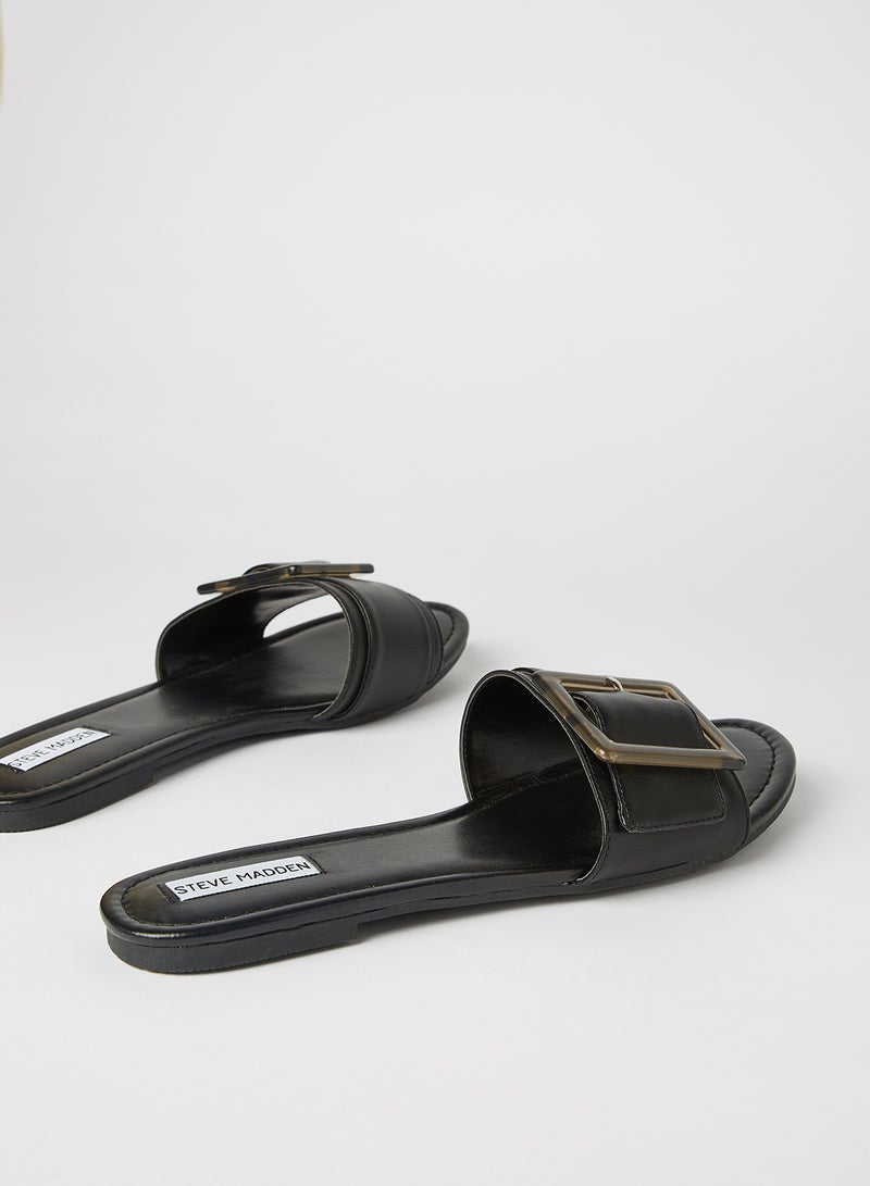 STEVE MADDEN Llola Flat Sandals Black - Image 3