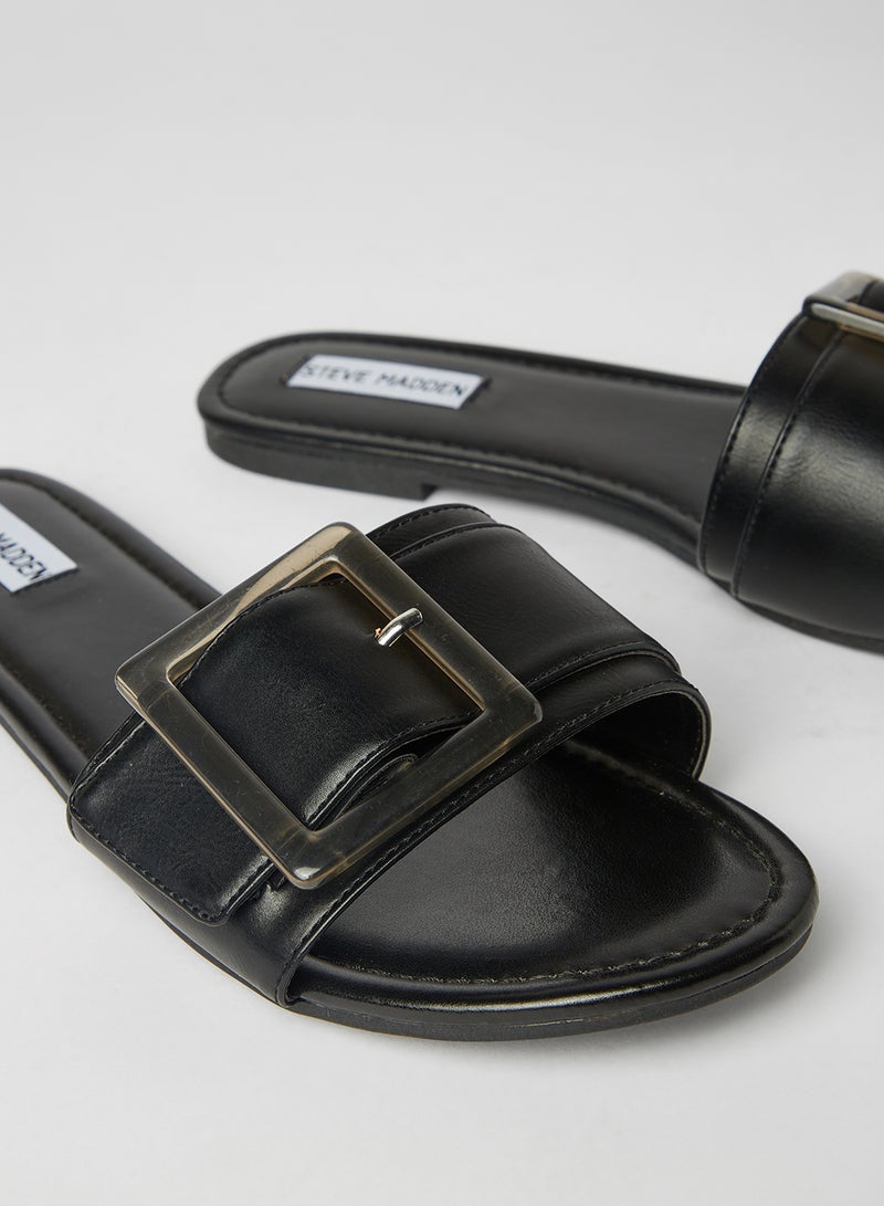 STEVE MADDEN Llola Flat Sandals Black - Image 4