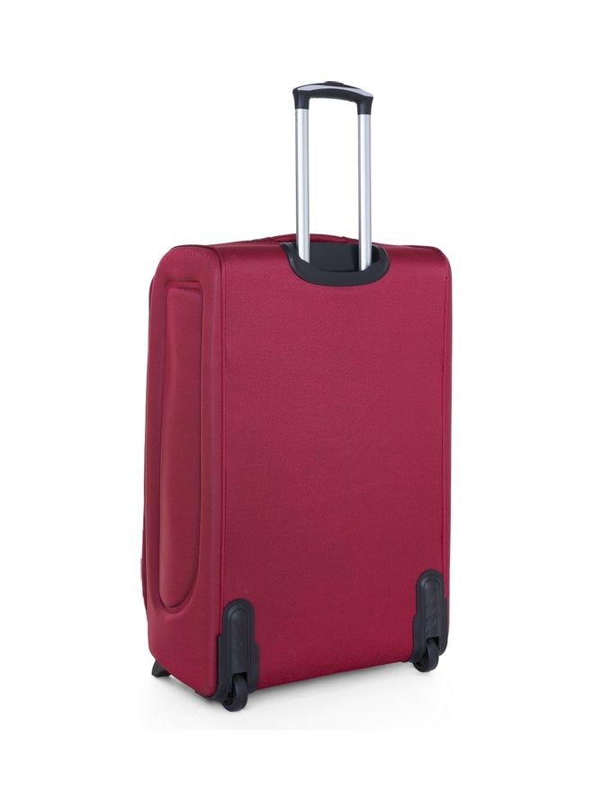 SENATOR - Soft Shell Cabin Size Luggage Trolley Expandable Ultra Lightweight Suitcase With 2 Wheels Burgundy - Image 1