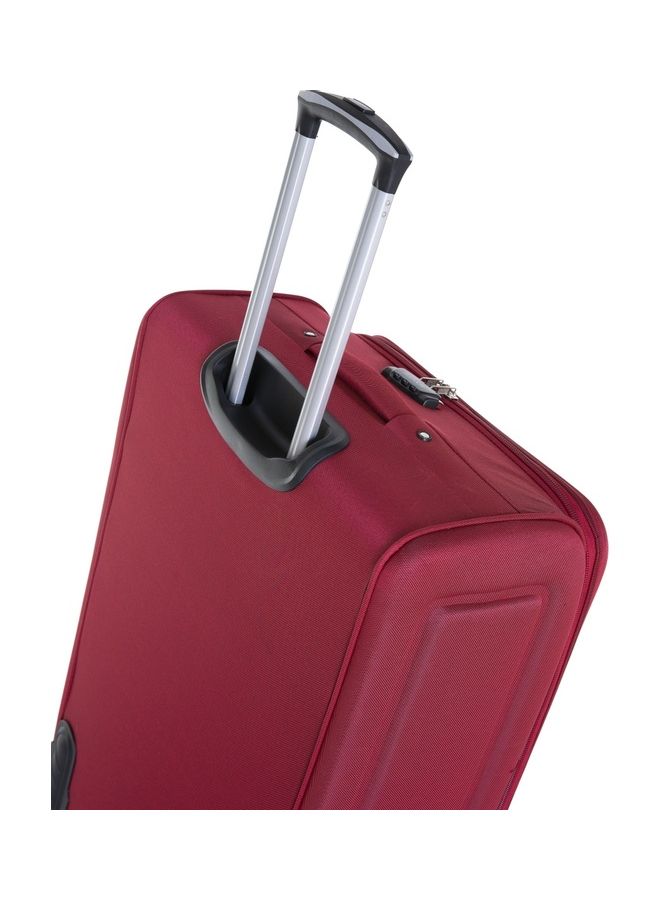 SENATOR - Soft Shell Cabin Size Luggage Trolley Expandable Ultra Lightweight Suitcase With 2 Wheels Burgundy - Image 1