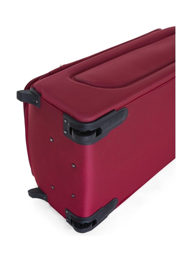 SENATOR - Soft Shell Cabin Size Luggage Trolley Expandable Ultra Lightweight Suitcase With 2 Wheels Burgundy - Image 1