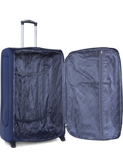 Soft Shell Travel Bag Cabin Size Luggage Trolley Expandable Ultra Lightweight Suitcase With 2 Wheels Blue - v1611466227/N43895460A_3