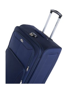 Soft Shell Travel Bag Cabin Size Luggage Trolley Expandable Ultra Lightweight Suitcase With 2 Wheels Blue - v1611466227/N43895460A_4