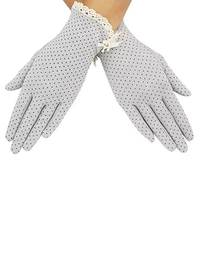 Sun Protection Summer Gloves Grey - Image 2
