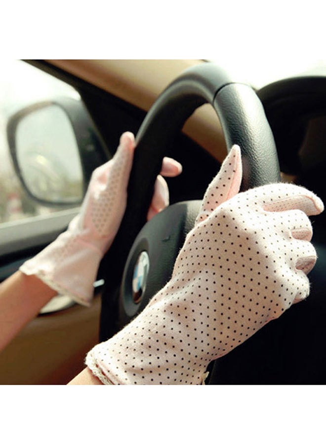 Sun Protection Summer Gloves Light Brown - Image 3