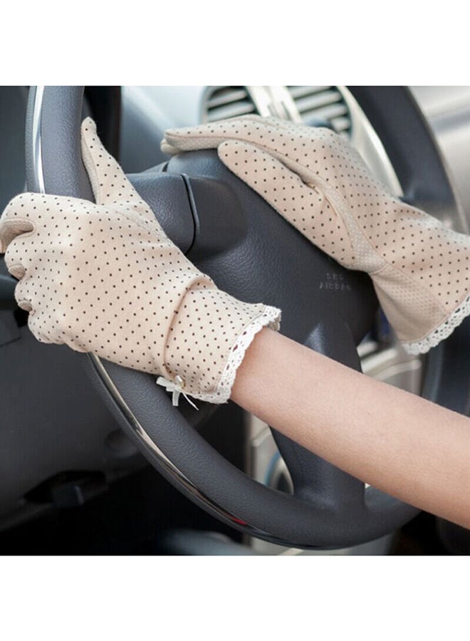 Sun Protection Summer Gloves Light Brown - Image 2
