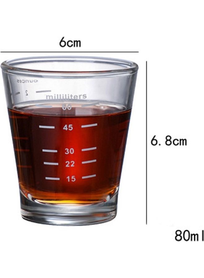 Generic - Espresso Coffee Cup Clear 8.5x8x7.5cm - Image 1