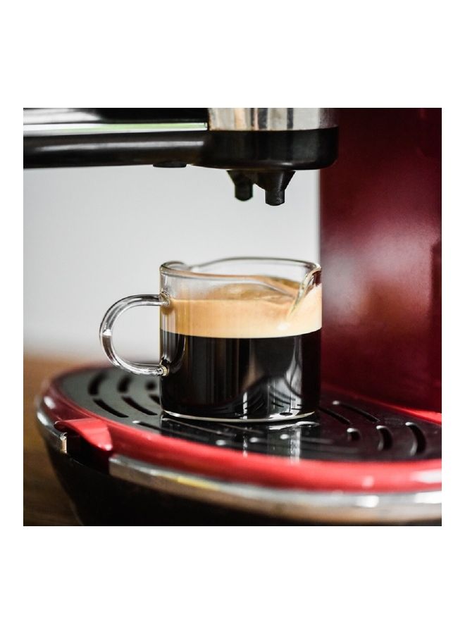 كوب مزدوج الفم مقاوم للحرارة لمشاركة القهوة والحليب شفاف 8.5x8x7.5سم - Image 5