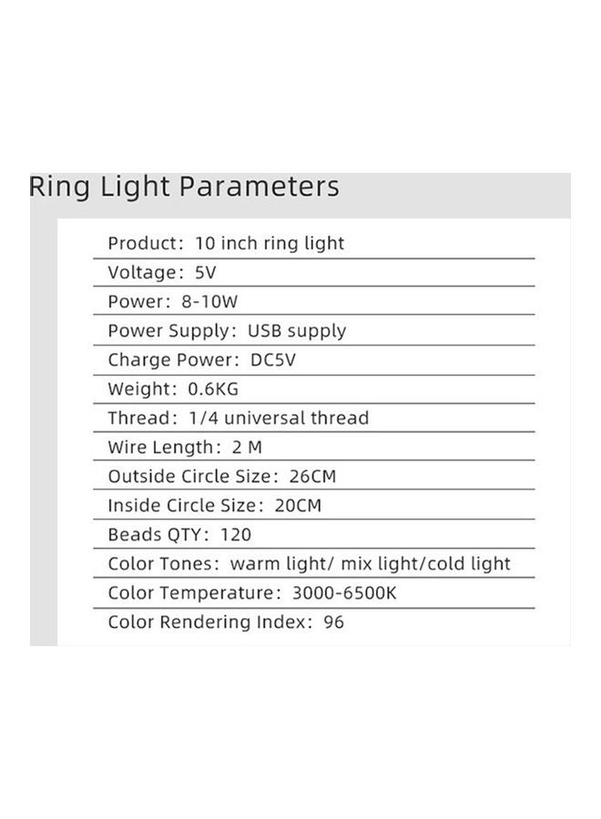 LED Studio Ring Light White - Image 2