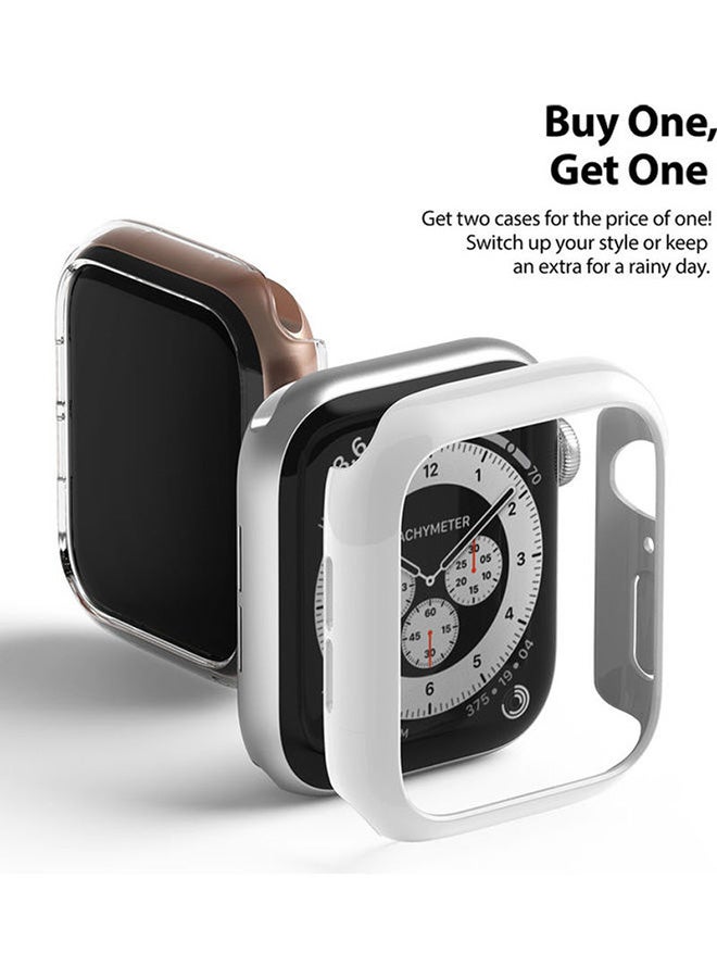 Ringke Pack Of 2 Slim Case For Apple Watch Series 6 44mm Clear/White - Image 3