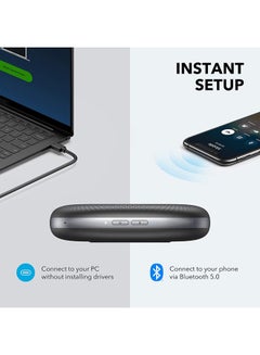 Anker PowerConf Bluetooth Speakerphone, 6 Mics, Enhanced Voice Pickup, 24H Call Time, Bluetooth 5, USB C Black  - Image 5