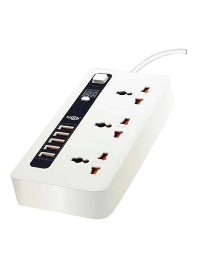 Generic 3 Power Socket White 7cm 