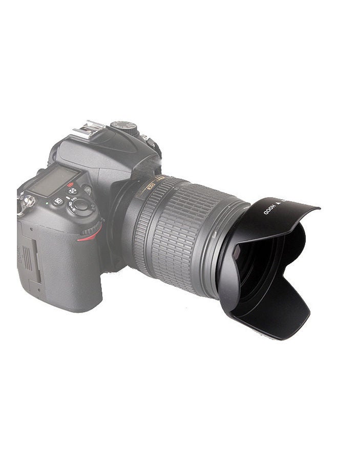 O Ozone - Professional 52mm Tulip Flower Lens Hood [ Compatible for Nikon, for Canon DSLR Camera, Digital Cameras and Camcorders ] [Protects Lens from Accidental Impact] Black - Image 1