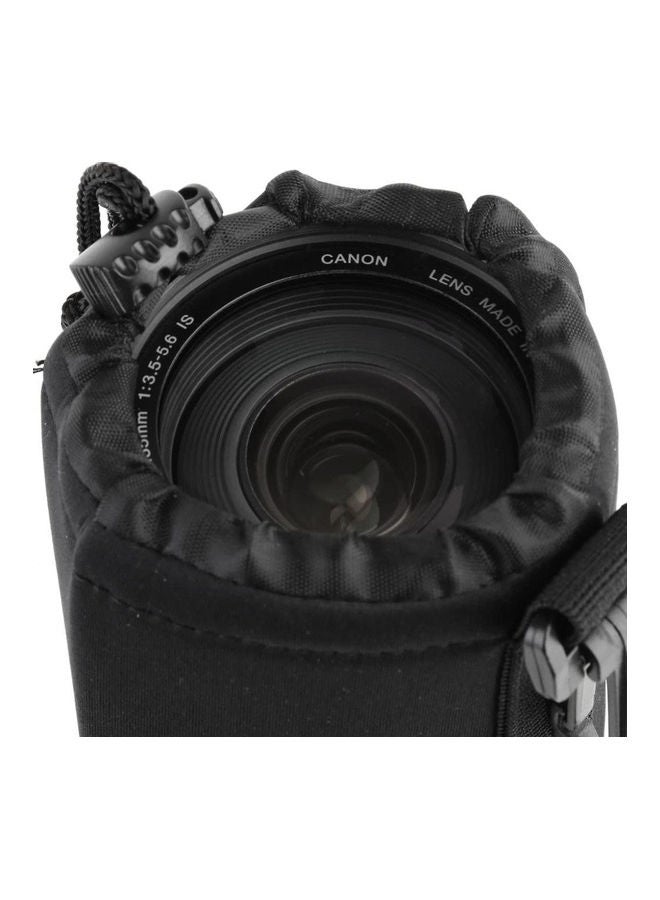 O Ozone - Set of 4 Thick Protective Neoprene Pouch Case for DSLR Camera Lens [Water Resistant] [Includes Small, Medium, Large & Extra Large Pouches] Splashproof Lens Cas Black - Image 1