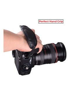 O Ozone O Ozone Leather Professional Hand Grip Strap Compatible For Nikon Camera, For Cannon DSLR Camera, Digital Camera, SLR, Mirrorless camera & Camcorders [Anti-Slip Strap] - Black Black  - Image 2