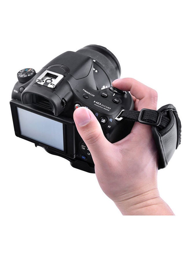 O Ozone - O Ozone Leather Professional Hand Grip Strap Compatible For Nikon Camera, For Cannon DSLR Camera, Digital Camera, SLR, Mirrorless camera & Camcorders [Anti-Slip Strap] - Black Black - Image 1