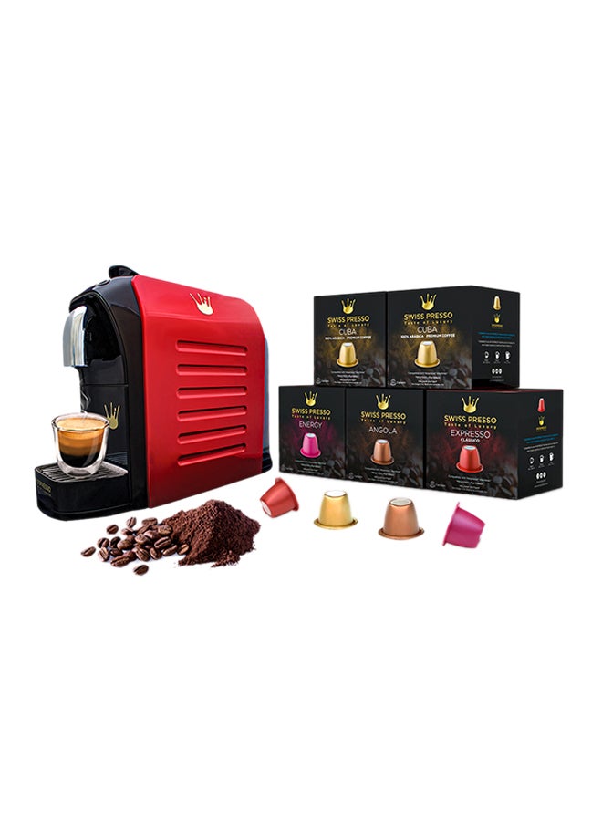 Espresso Coffee Machine 0.7 L 1255.0 W SCM010 Red