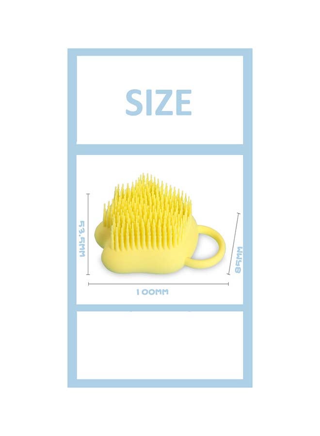 fashionhome Kitchen Silicon Hand Sponge Brush Yellow 100x85x53.5mm - Image 2