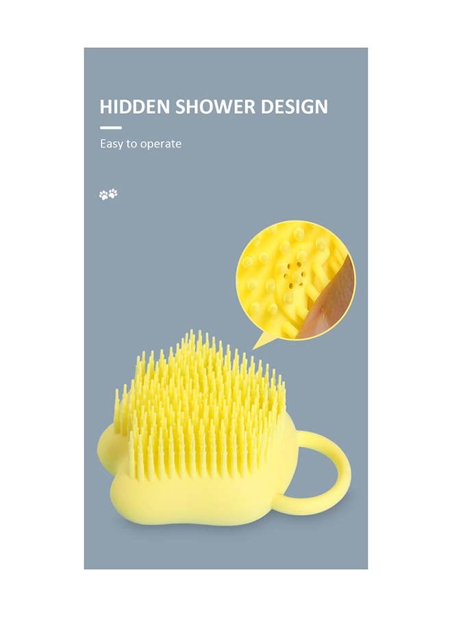 fashionhome Kitchen Silicon Hand Sponge Brush Yellow 100x85x53.5mm - Image 3
