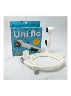 Uni flo Shattaf Bidet Sprayer Set White/Black 19x4.5x22cm  - Image 5