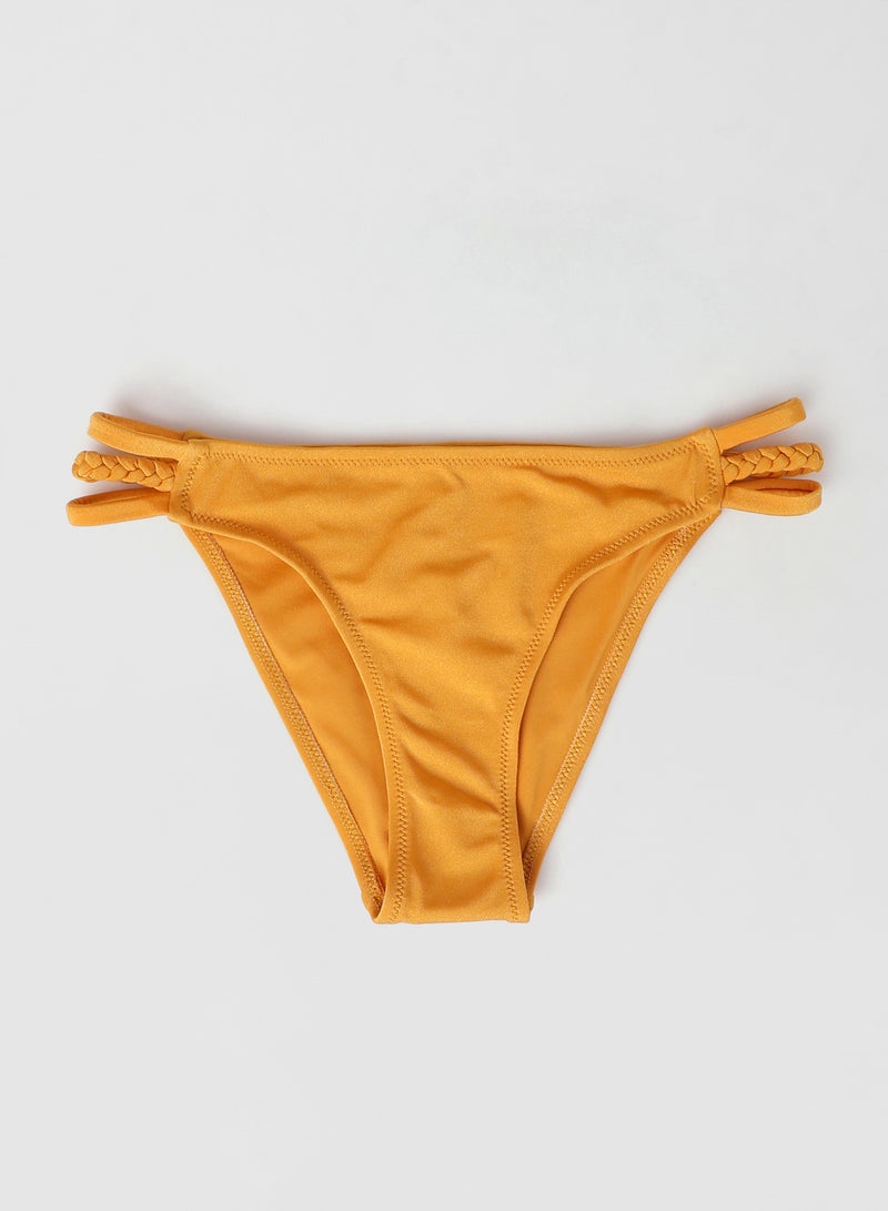 trendyol Strappy Bikini Bottoms Mustard  - Image 4