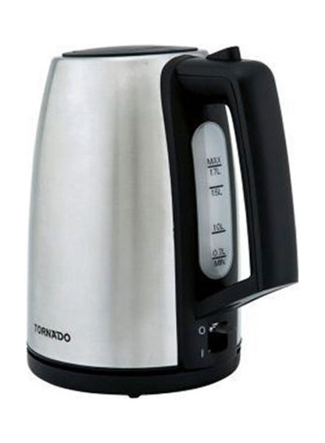 TORNADO Stainless Steel Kettle 1.7 L 2200 W TKS-2217E Silver/Black 