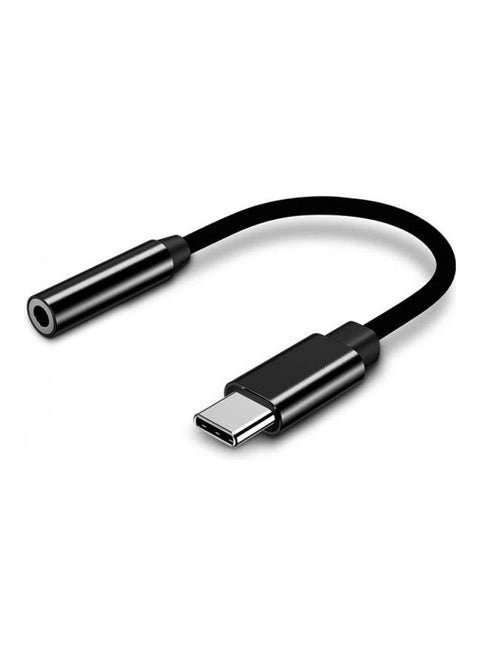 USB-C To Audio Jack Adapter Black/Silver