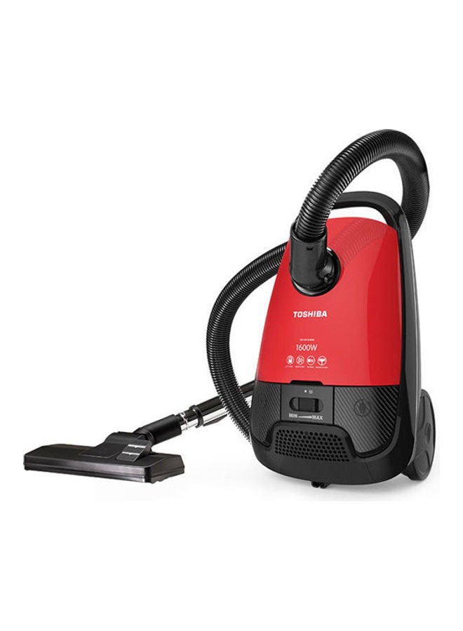 Toshiba Vacuum Cleaner 1600 Watt With HEPA Filter And Dusting Brush 1600 W VC-EA1600SE Red x Black 