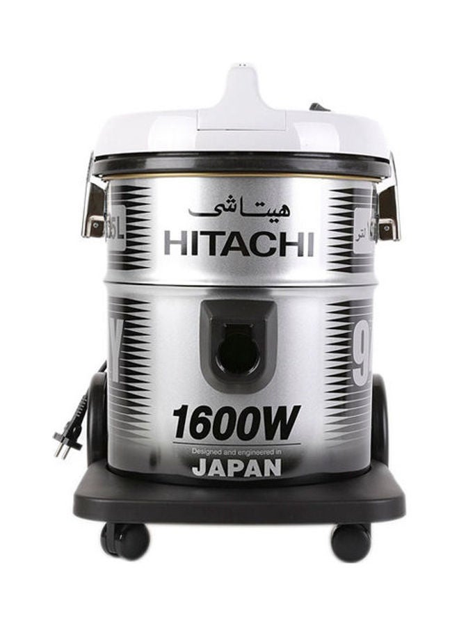 HITACHI Pail Can Vacuum Cleaner 1600 Watt Clothing Filter 15 L 1600 W CV-940Y Multicolour