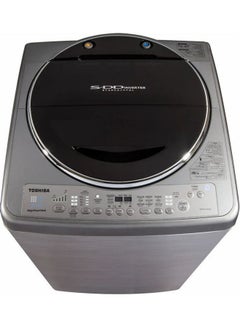 Toshiba Washing Machine Top Automatic 13 Kg With SDD Inverter Motor AEW-DC1300SUP(SS) Silver 