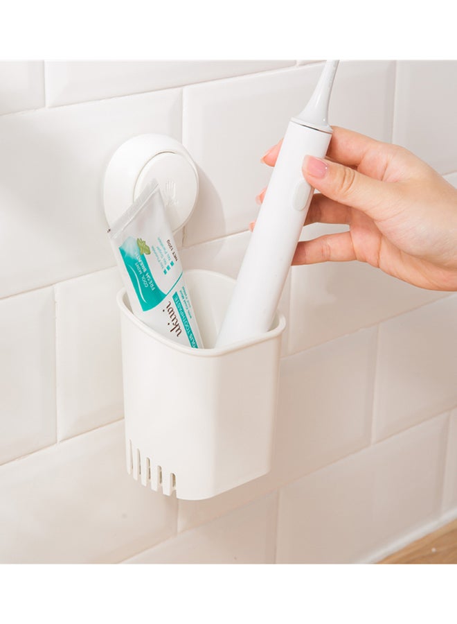 Taili - Wall Mounted Toothbrush Holder White 9.4x9.2x19.5cm - Image 1
