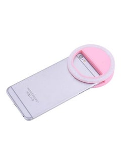 Portable Selfie LED Ring Flash Light Camera Photography For IPhone Mobile Phone Pink