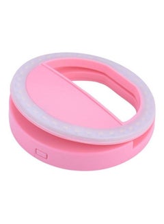 Generic Portable Selfie LED Ring Flash Light Camera Photography For IPhone Mobile Phone Pink  - Image 3