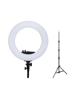 LED Light Photography Dimmable Ring with Tripod - 18 inch white