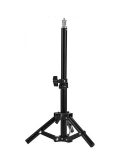 Generic Aluminum Tripod with 3-Way Folding Studio Photography Light Holders Flash Speedlight Umbrella Stand 1/4 head Lighting Stands Bracket Tripod (500mm) Black 