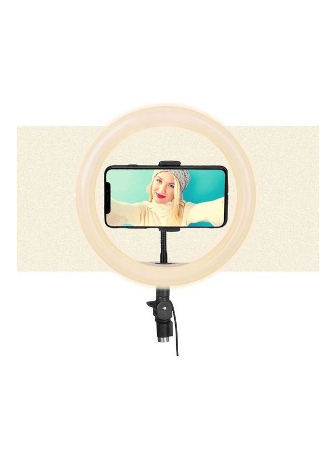 Generic - Tik Tok LED Ring Light,Gemwon Dimmable Beauty Plastic Soft USB Adjustable 3 Lights Color 10 Inch Temperature 3000K-5000K With Phone Stand For Streaming Makeup Multicolour - Image 1