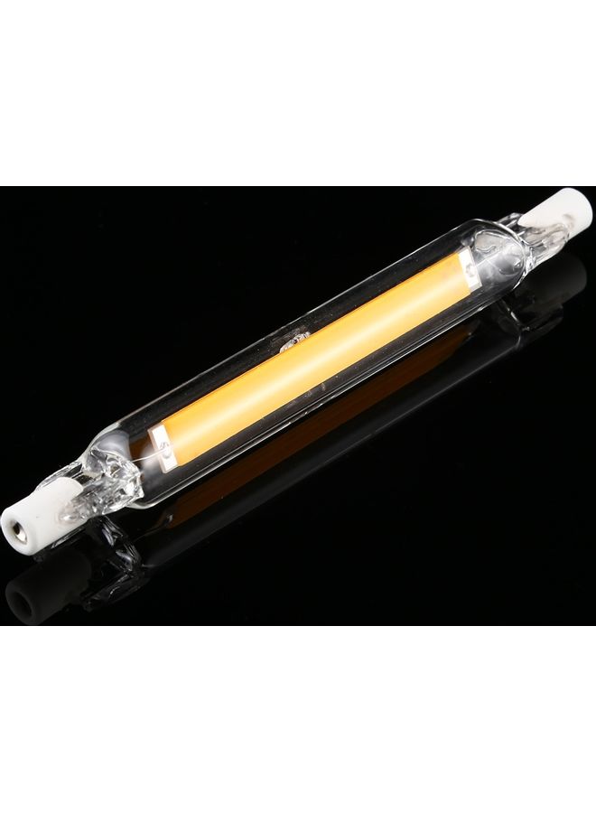 مصباح R7S بإضاءة COB LED على شكل أنبوب زجاجي بقدرة 7 وات وسطوع 500 لومن وبمقاس 118 مم أبيض دافئ 17*2*1سم  - Image 1