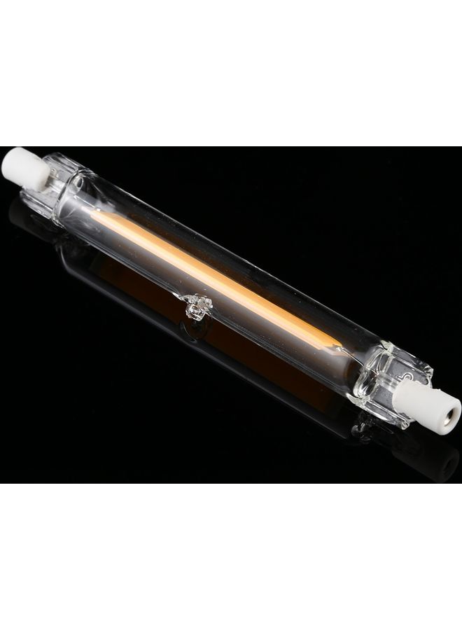 مصباح R7S بإضاءة COB LED على شكل أنبوب زجاجي بقدرة 7 وات وسطوع 500 لومن وبمقاس 118 مم أبيض دافئ 17*2*1سم  - Image 2