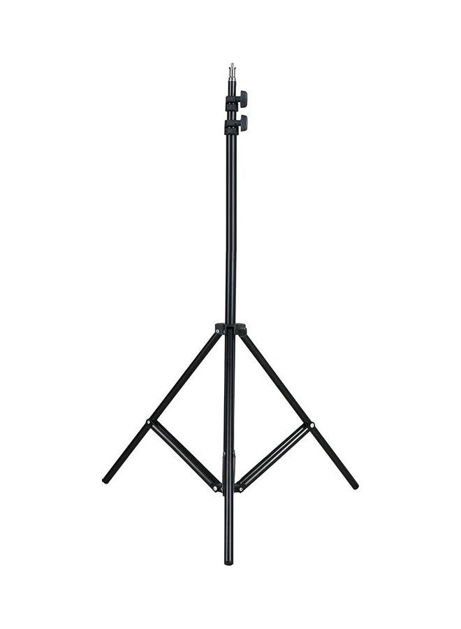 2m / 6.6ft Photo Studio Light Stand with 1/4 inch Screw For Video Portrait Studio Soft Box Product Photography Black  - Image 1