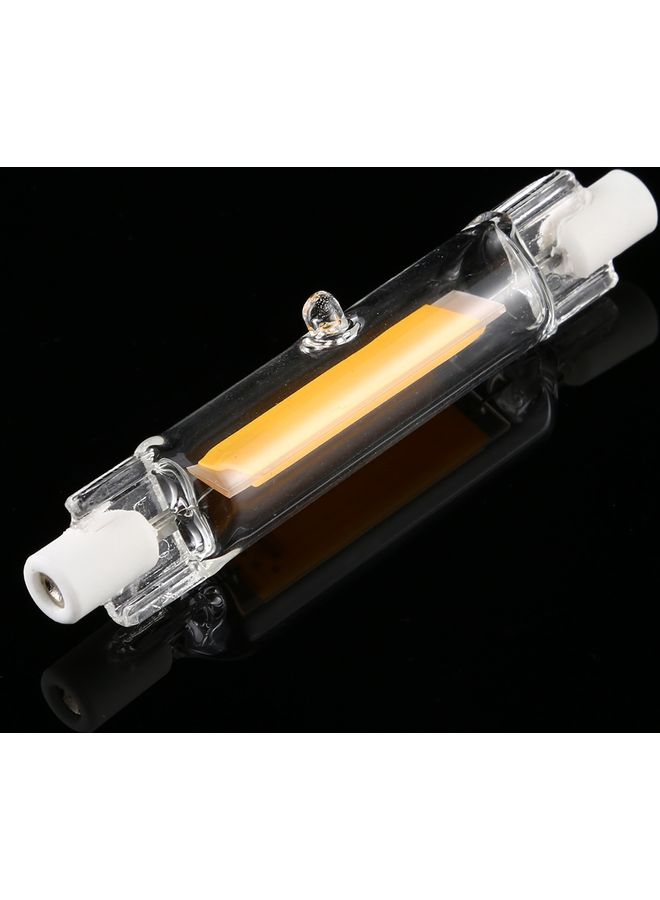 لمبة R7S بإضاءة COB LED على شكل أنبوب زجاجي بقدرة 3 وات وسطوع 350 لومن وبمقاس 78 مم متعدد الألوان 10x2x1سم  - Image 1