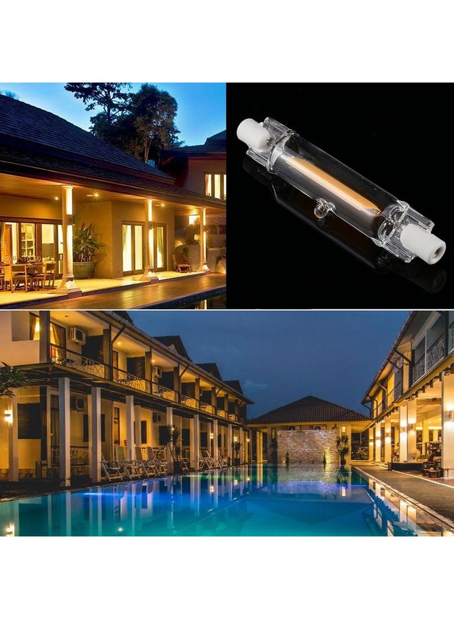 لمبة R7S بإضاءة COB LED على شكل أنبوب زجاجي بقدرة 3 وات وسطوع 350 لومن وبمقاس 78 مم متعدد الألوان 10x2x1سم  - Image 3