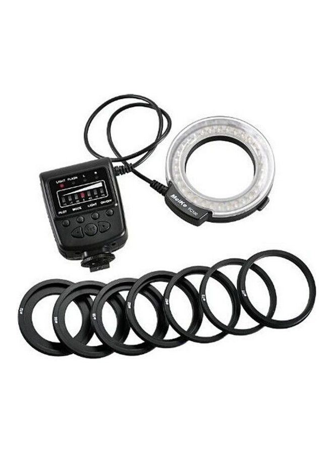 Macro Ring Flash/Light for Canon EOS 650D 600D 60D 7D 550D 1100D T4i T3i Black  - Image 1