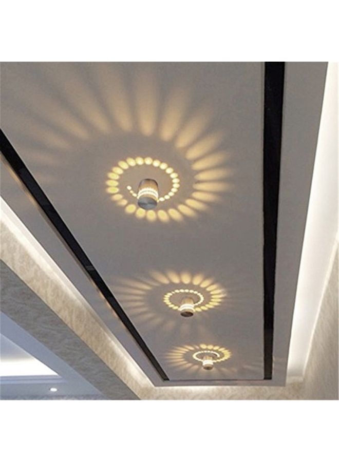 Aluminum Indoor Lighting LED Wall Lamp Warm White 8x6x6cm - Image 1