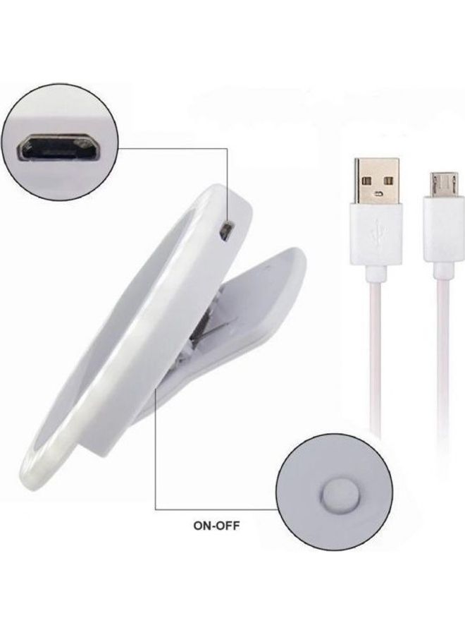 ABD Smartphone LED Ring Selfie light Enhancing Photography For iPhone 6 6S Plus & samsung White  - Image 2