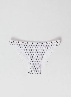 trendyol Gathered Bikini Bottom White/Black  - Image 4