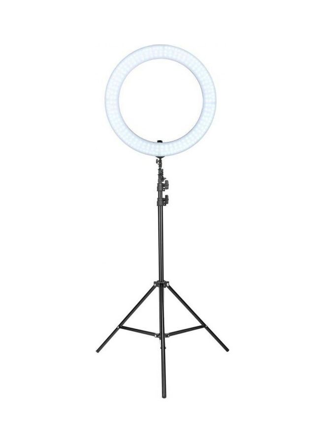 Generic - Ring Light with 260cm Light Stand and Carrying Bag for Ring Light for Portrait Photography, Make up, Selfie and Video Shooting white - Image 1