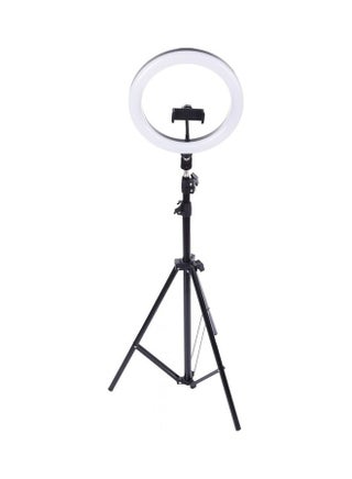 Live Stream Led Ring Light 25 cm With Mobile Holder And 2.1 Meter Stand Black White - v1611484228/N43904815A_1
