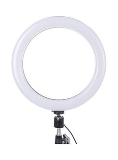 Generic Live Stream Led Ring Light 25 cm With Mobile Holder And 2.1 Meter Stand Black White  - Image 4