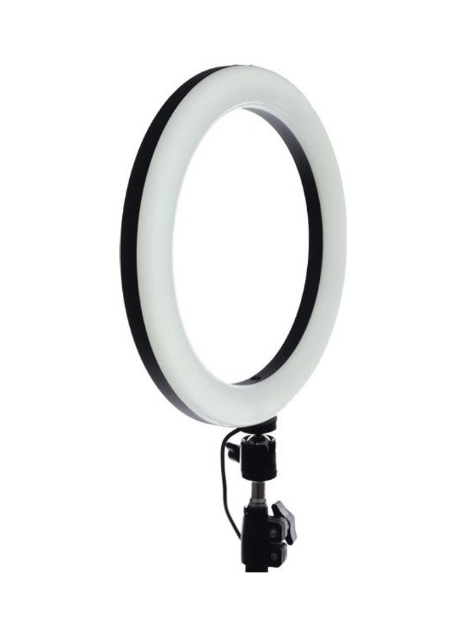 Generic - Live Stream Led Ring Light 25 cm With Mobile Holder And 2.1 Meter Stand Black White - Image 1